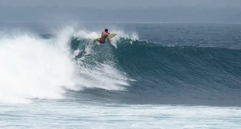 Ujung Bocur surf break Krui Sumatra